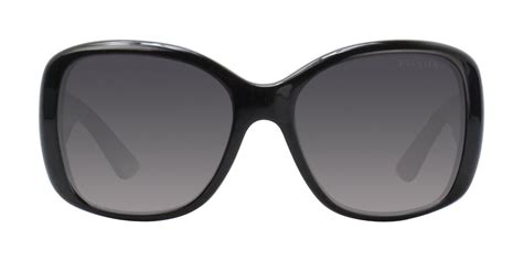 prada heritage pr32ps|Prada Heritage PR 32PS 1AB5W1 Black Plastic Square Grey .